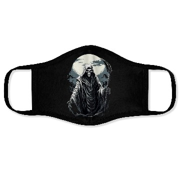 Discover Spooky Halloween Grim Reaper Face Masks
