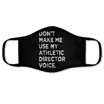 Discover Funny Saying Athletic Director Novelty Face Masks