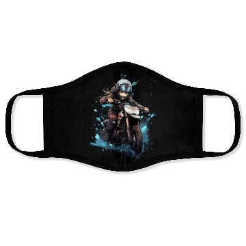 Discover Dirt Bike Anime Girl Ice Racing Motorcycle Ice Face Masks