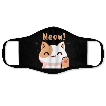 Discover Cat Meow! Face Masks