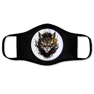 Discover Fierce Tiger Anime Face Masks
