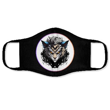 Discover Fierce Tiger Anime Face Masks