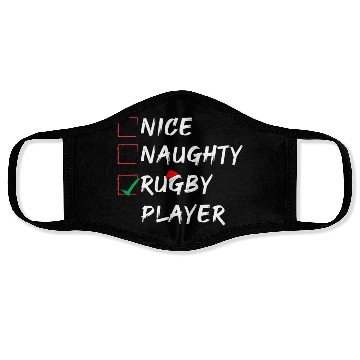 Discover Nice Naughty Rugby Player List , Funny Christmas Face Masks