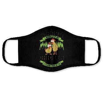 Discover Chickens Chicken Farm Farmer Face Masks