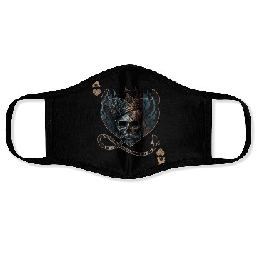 Discover Heart King Playing Card Halloween Gothic Fan Face Masks