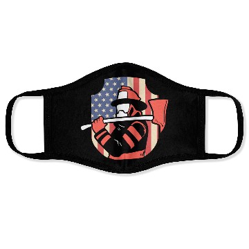 Discover Firefighter Of America Fire Captain Face Masks