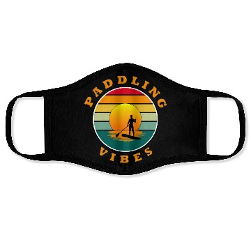 Discover Paddling Vibes – Sun retro - Paddle Boarder Face Masks