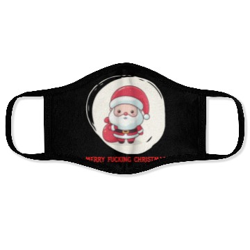 Discover Cute Bad Santa Face Masks