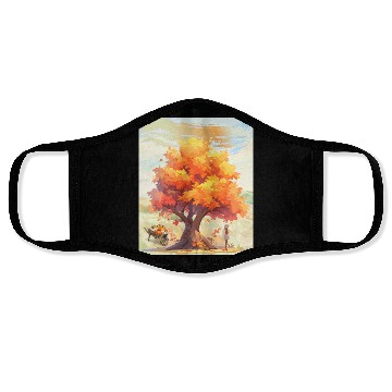 Discover "Autumn Feels - Nature's Embrace" Face Masks