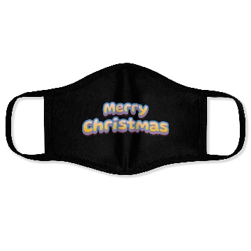 Discover Merry Christmas Cute 3D Text Face Masks