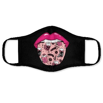 Discover Alcohol Drinking Drinker Tongue Face Masks