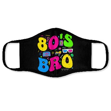 Discover This Is My 80s Bro, 80's 90's Party Face Masks