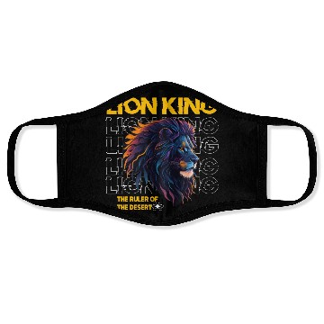 Discover Vector Lion King Digital Accessor Face Masks