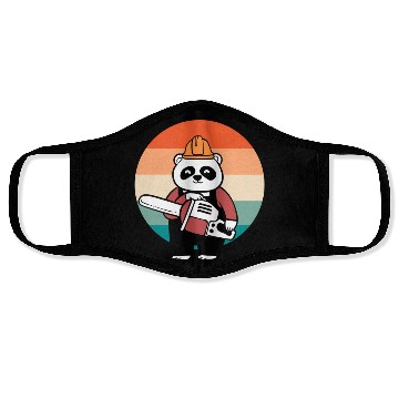 Discover Panda Chainsaw Tree Worker Face Masks