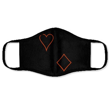 Discover Playing Card Poker Face Masks