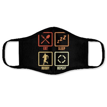 Discover Rugby Player Daily Routine Face Masks