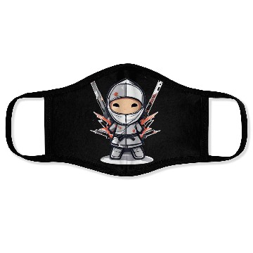 Discover Data Ninja Funny Silver Big Data Analyst Scientist Face Masks