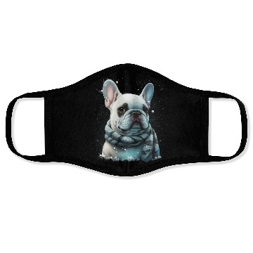 Discover French Bulldog | Winter Snow Christmas Cute Face Masks