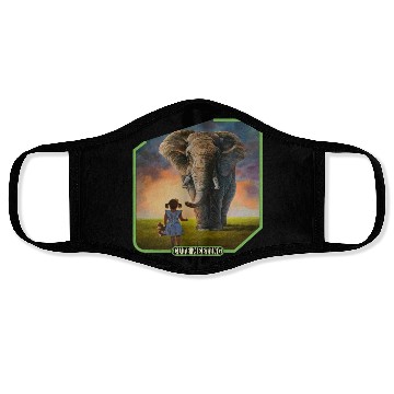 Discover Girl and elephant Face Masks