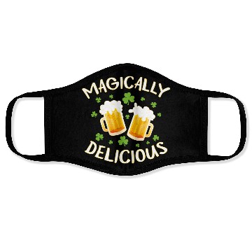 Discover Magically Delicious Beer Drinking Irish Team St Face Masks