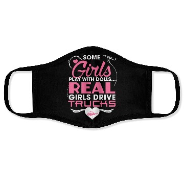 Discover Real Girls Drive Trucks Face Masks