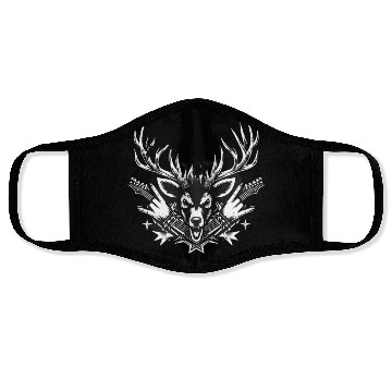 Discover Punk Rock Reindeer Face Masks