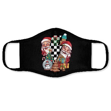 Discover Retro Christmas, Santa, Groovy, Disco Ball, Frosty Face Masks