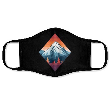 Discover Mountains in Autumn Face Masks