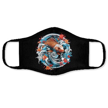 Discover Koi Fish Koi Carp Japanese Koi Garden-Pond Koi Face Masks