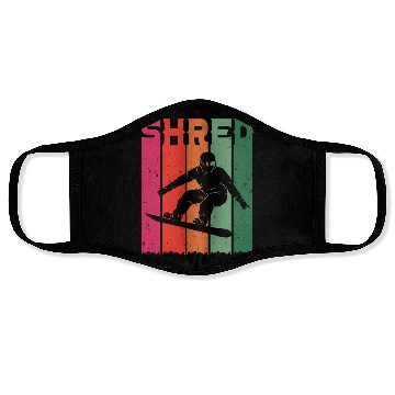 Discover Snowboarder Freestyle SHRED Snowboarding Face Masks