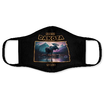 Discover North Dakota - Moose Face Masks