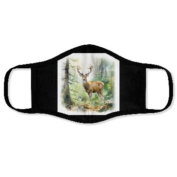 Discover Watercolor Deer Face Masks