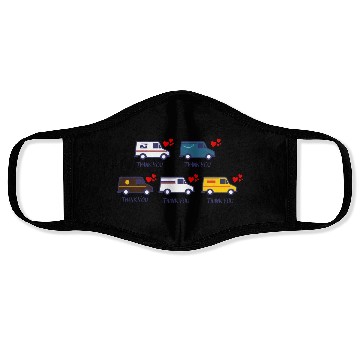 Discover Thank You Postal worker Sticker Face Masks