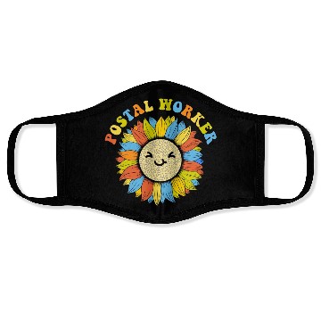 Discover Postal worker smile Face Masks