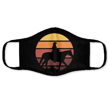 Discover Western Cowboy Horse Rider Face Masks