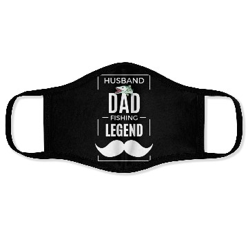 Discover Husband Dad Fishing Legend Face Masks