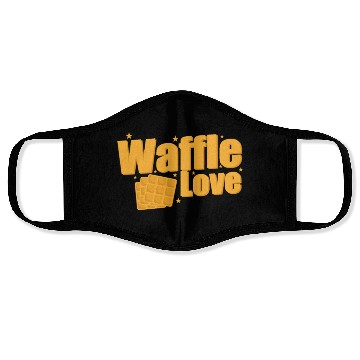 Discover Waffle Love Snack Pastry Baker Face Masks