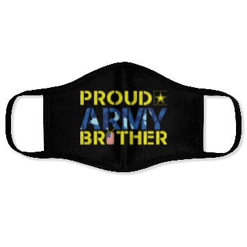 Discover Proud Army Brother Face Masks