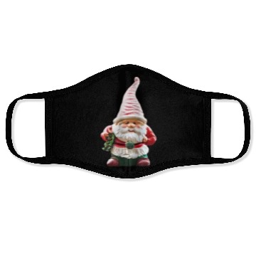 Discover garden gnome christmas tree Face Masks