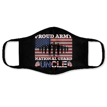 Discover Proud Army National Guard Uncle Face Masks