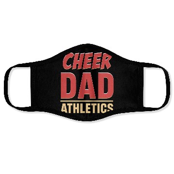 Discover Cheer Dad Athletics Sports Football Gymnastics Face Masks