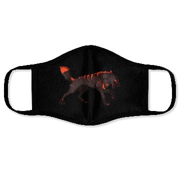 Discover Demon Wolf thingy Face Masks