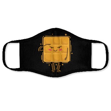 Discover Waffle salutes Pastry Snack Face Masks