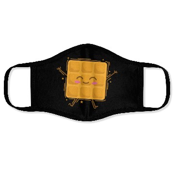 Discover funny Waffle Pastry Baker Dough Face Masks