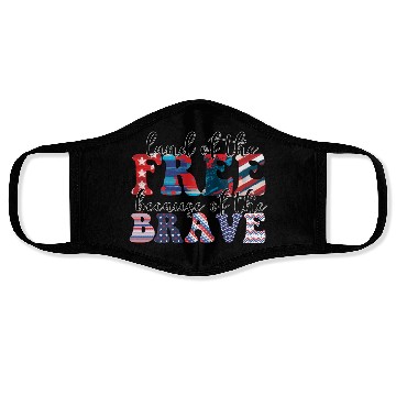 Discover 4th of july Land of the free Face Masks
