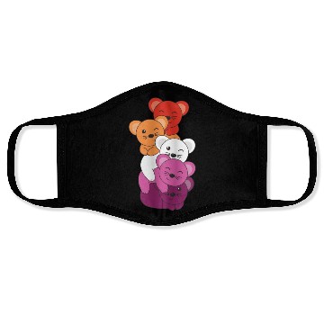 Discover Lesbian Flag Pride Lgbtq Cute Mouse Face Masks