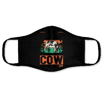 Discover Cow Gift Farmer Cattle Breeder Cows Face Masks