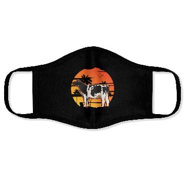 Discover Cow Whisperer Farmer Cattle Breeder Cows Face Masks