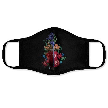 Discover Abstract Guitar Face Masks