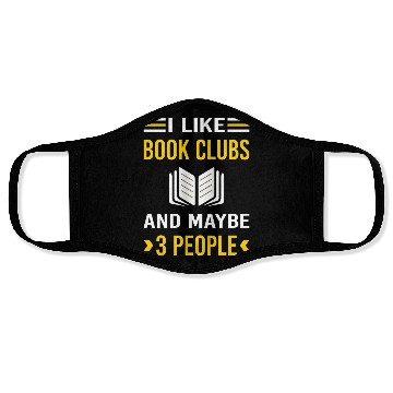 Discover 3 People Book Club Read Reader Reading Books Face Masks